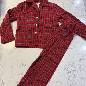 Smockingbird Red Plaid Kids Pajamas